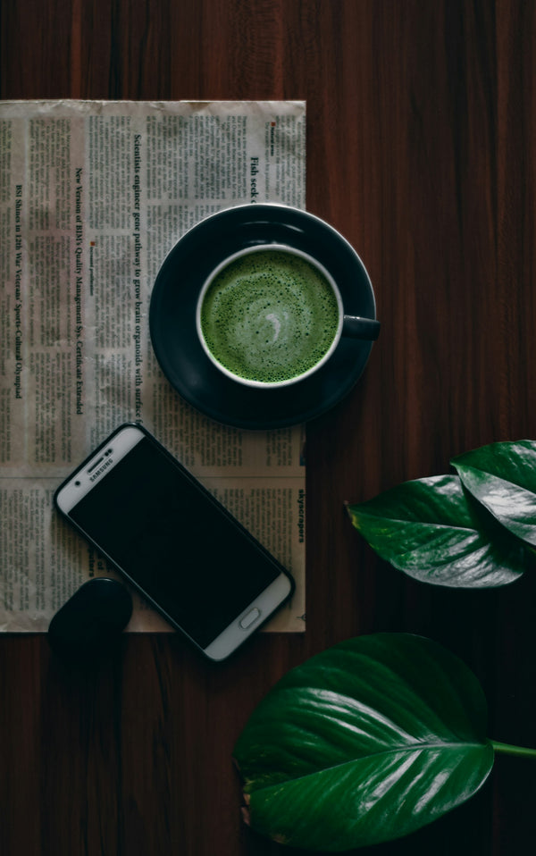 Try organic matcha tea powder for your morning "pick me up".