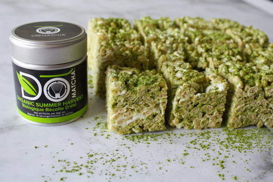 DoMatcha matcha rice crispy squares