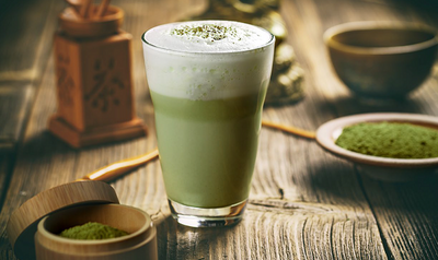 Reimagine Your Matcha with a Matcha Almond Milk Frappe